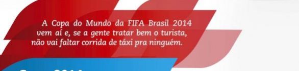 Encontro dos taxistas rumo à Copa 2014.