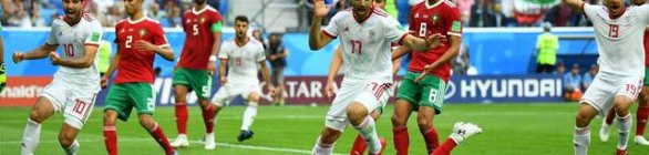 Em jogo fraco tecnicamente, Irã acha gol contra nos acréscimos e bate Marrocos