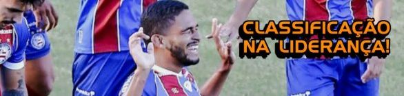 Bahia vence Flu de Feira e garante classificação na liderança do Baiano