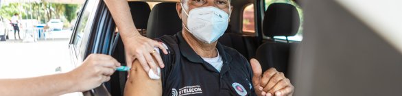 Iniciada imunização de policiais militares a partir de 50 anos