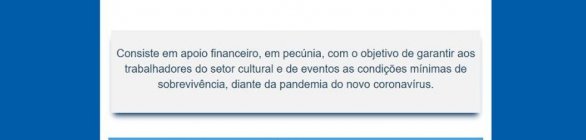 Prefeitura paga SOS Cultura