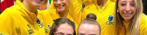 Fim de semana tem pódio histórico para o Brasil na ginástica rítmica