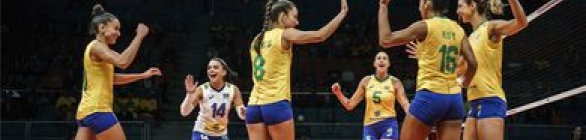 Brasil bate Colômbia e avança à 2ª fase do Mundial de Vôlei Feminino