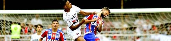 São Paulo e Bahia empatam na despedida de Lugano no Morumbi