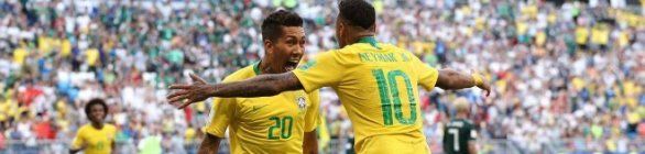 Neymar decide, mantém escrita contra o México e carrega Brasil às quartas