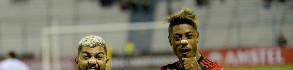 Após receber assistência de Bruno Henrique, Gabigol elogia: 