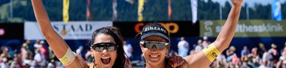 Maria Elisa e Carol faturam a prata em Gstaad, Ana e Rebecca terminam com bronze