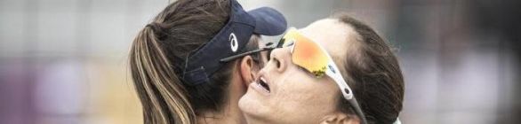 Ângela e Carol batem cubanas em jogo duro e conquistam o bronze vôlei de praia