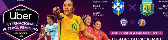 Brasil sediará Torneio Uber Internacional Feminino de Seleções