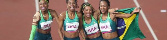 Meninas voam, e Brasil conquista o ouro no revezamento 4x100m rasos no Pan
