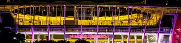 Arena Fonte Nova ganha iluminação especial em conscientização da Fibrose Cística