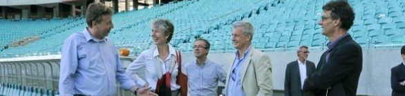 Membros de Embaixadas da França e Holanda visitam instalações da Arena Fonte