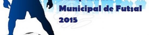 Grande Final do Campeonato Municipal de Futsal 2015 acontece dia 12 de dezembro