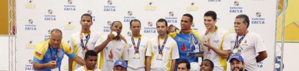 Seleção de Futebol de 5 do Instituto de Cegos da Bahia é campeã da Copa Loterias