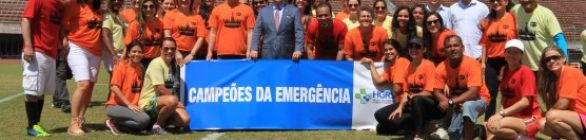 Funcionários do HGRS comemoram resultados com jogo em Pituaçu