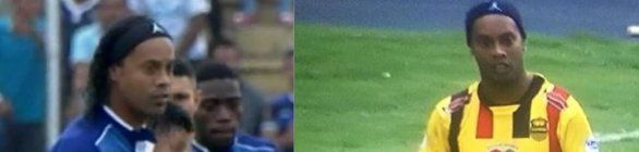 Ronaldinho disputa jogo em Honduras e levanta torcida com assistências e show